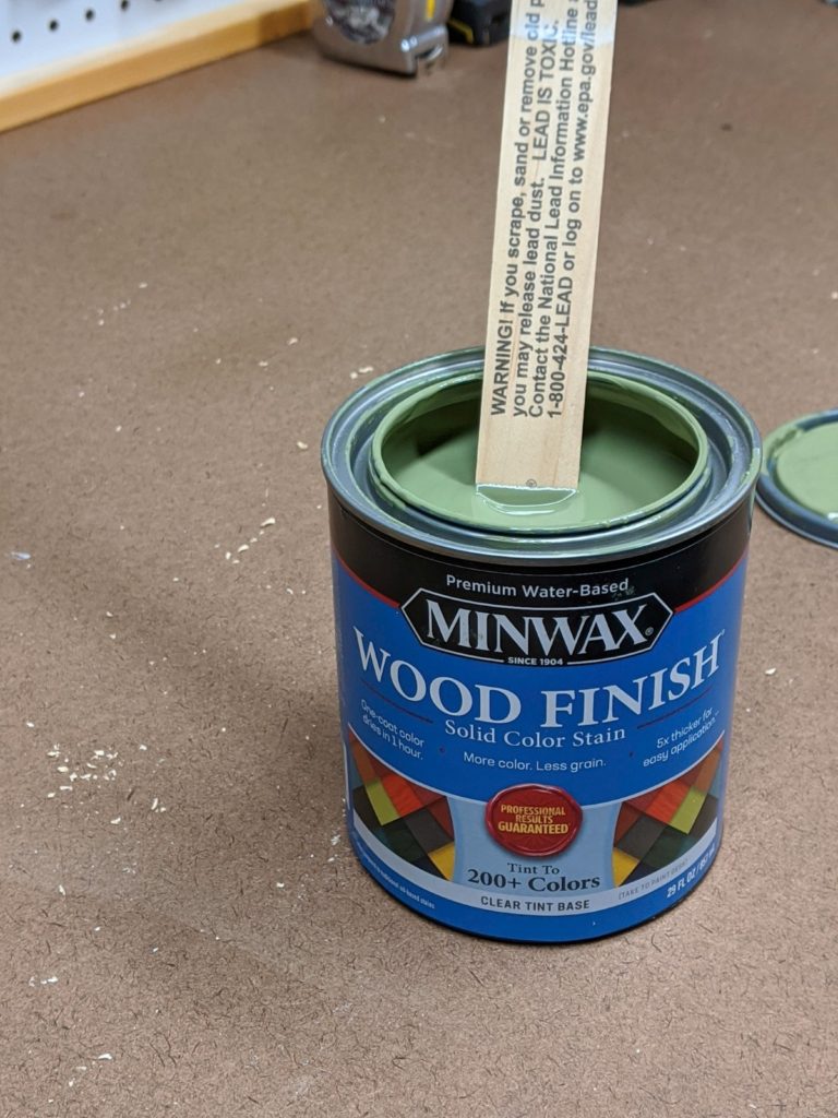 Minwax Solid Color Stain in Gentle Olive