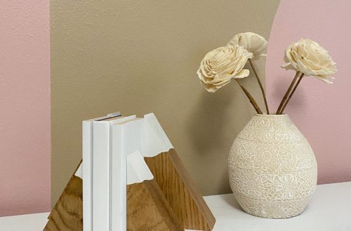 DIY Mountain Bookends