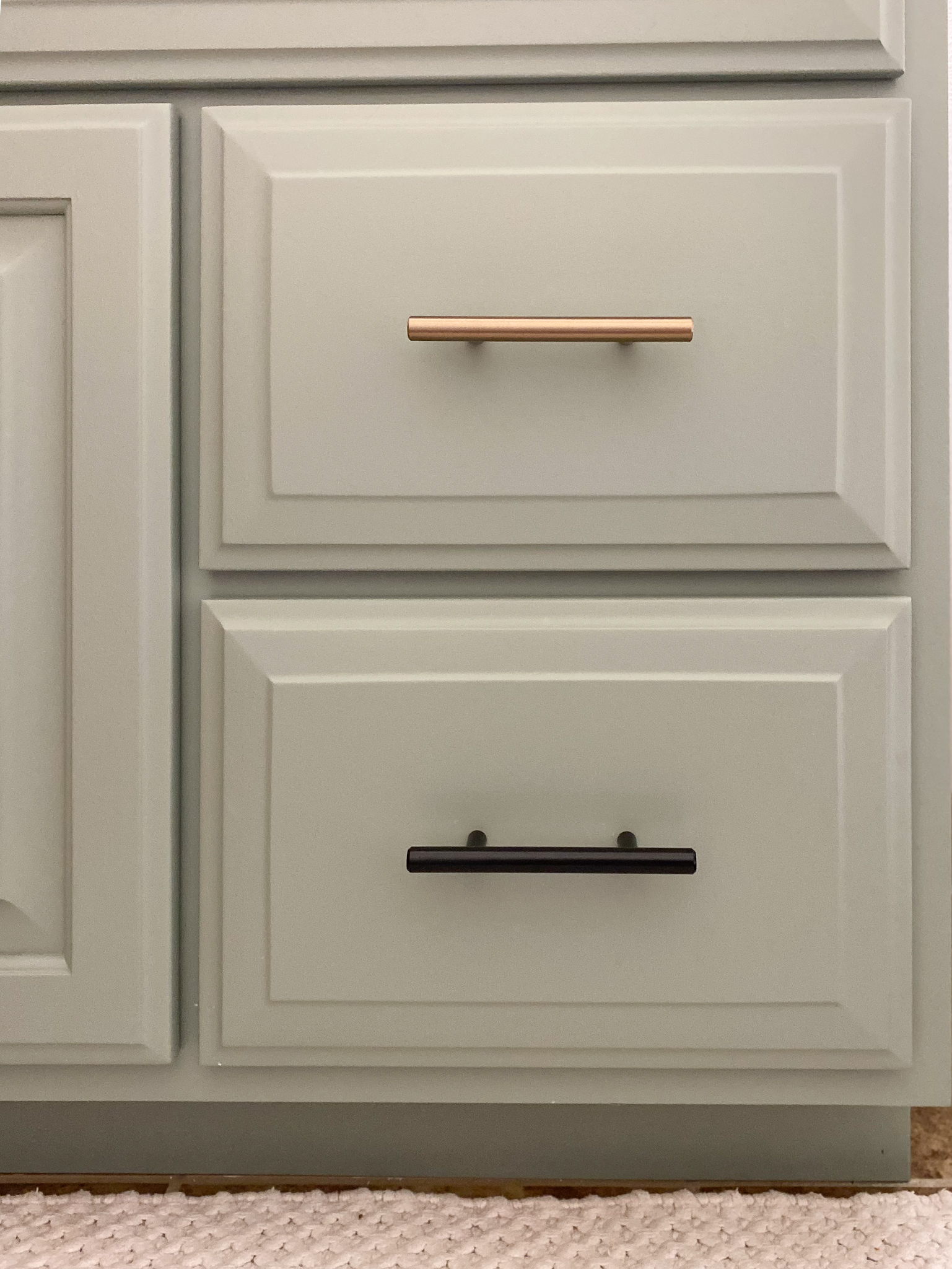 How to Paint Bathroom Cabinets: Without Leaving Brush Strokes! - The ...