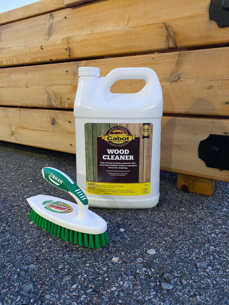 Cabot Wood Cleaner and Scrub Brush