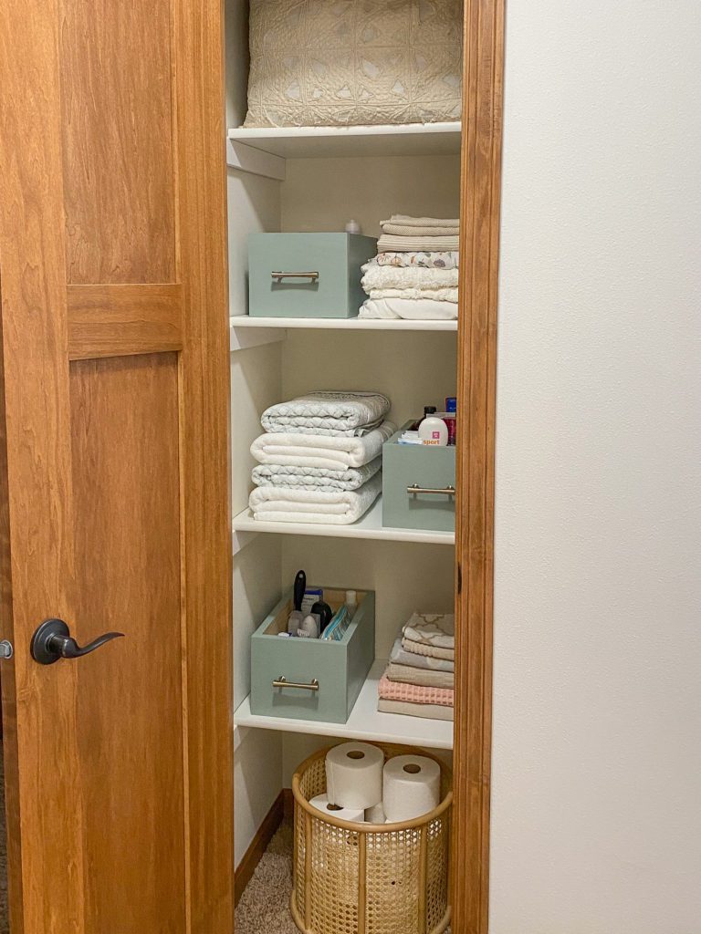 Final Linen Closet Organization Project