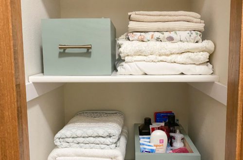 Easy Linen Closet Organization Project