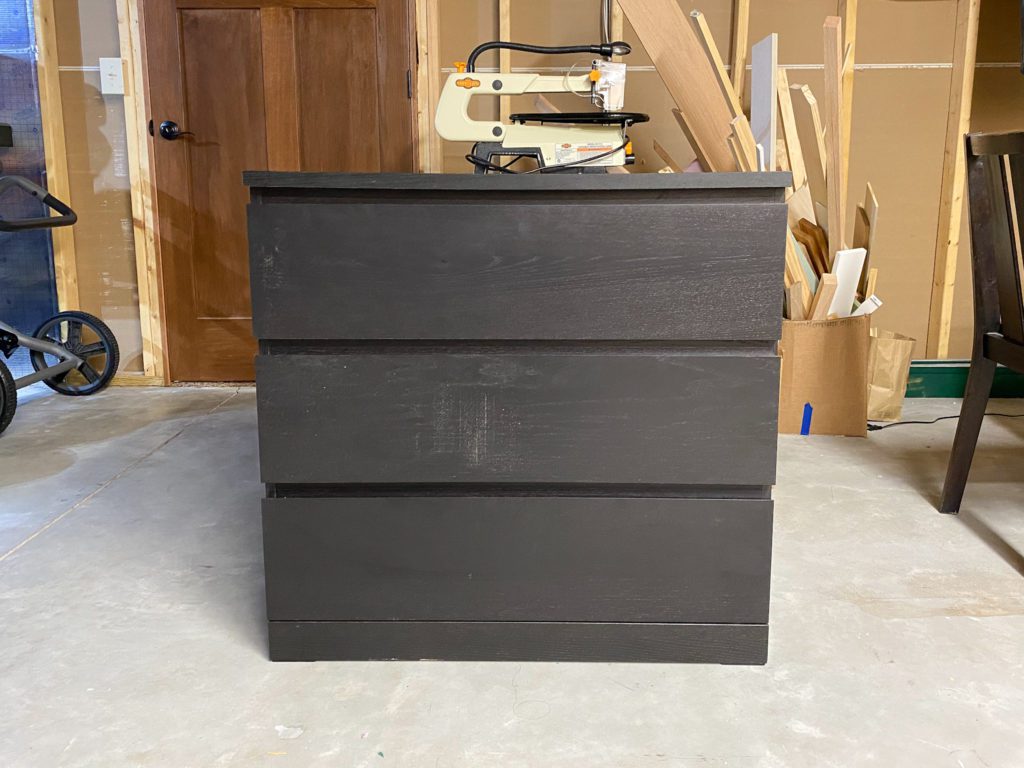 Ikea dresser ready to be flipped