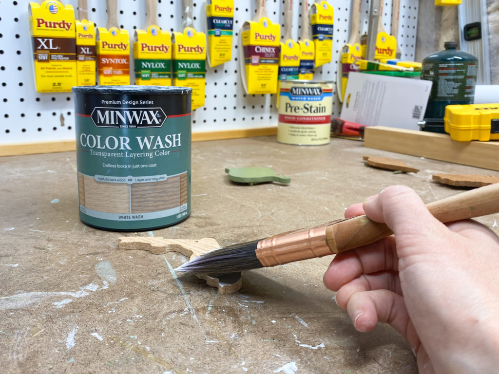 Applying Minwax Color Wash in White