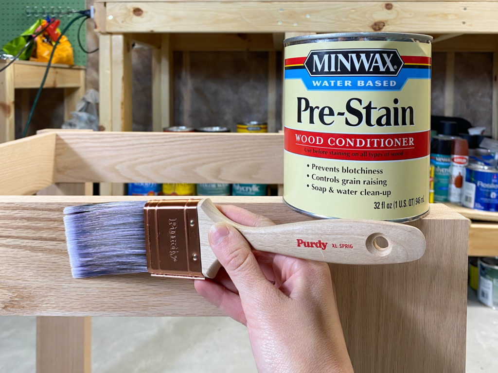 Applying Minwax PreStain Wood Conditioner